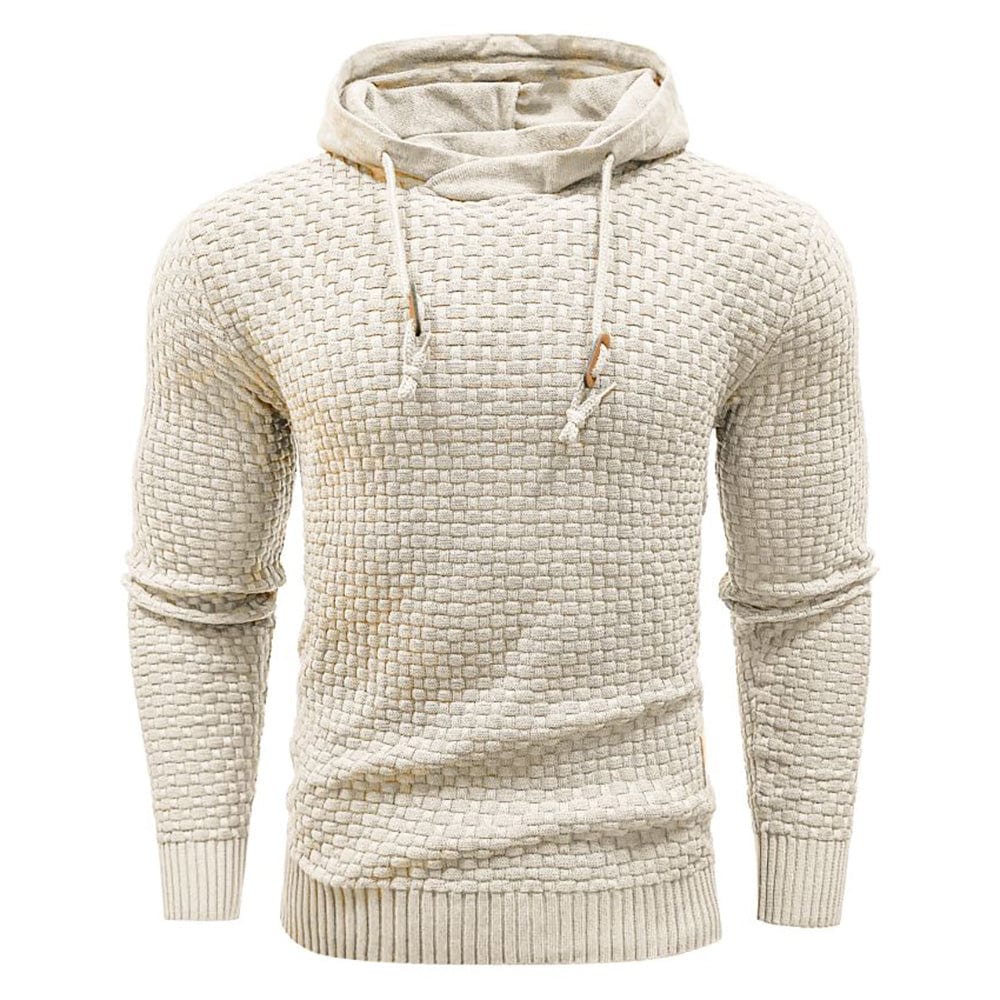 SWEAT À CAPUCHE CLASSIQUE EN LAINE POUR HOMME