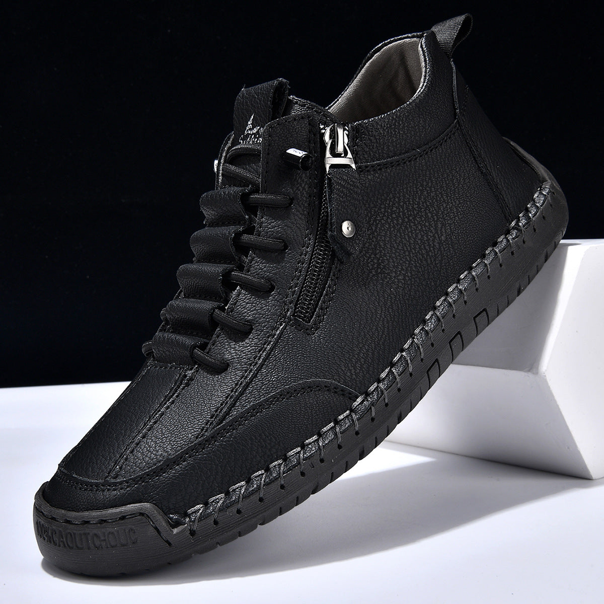 CHAUSSURES EN NABUK AVEC ZIP POUR HOMME